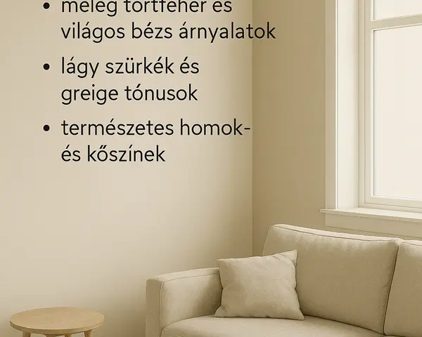 Ingatlan értéknövelő színek 2026 modern lakásban