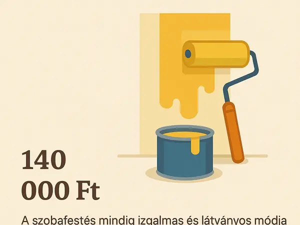 Két rétegű szoba festés 30 m²-es helyiségben