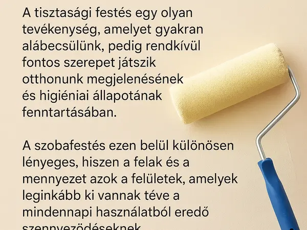 Miért fontos a szobafestés tisztasági festés során? 
